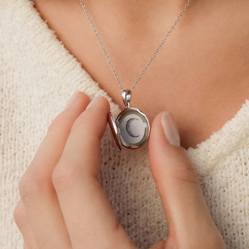 Violet Hamden Sisterhood Memory 925 Sterling Zilveren Ketting met Foto Medaillon VH340029