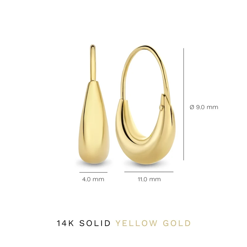 Isabel Bernard Cadeau d'Isabel 14 karaat gouden oorbellenset IB90175