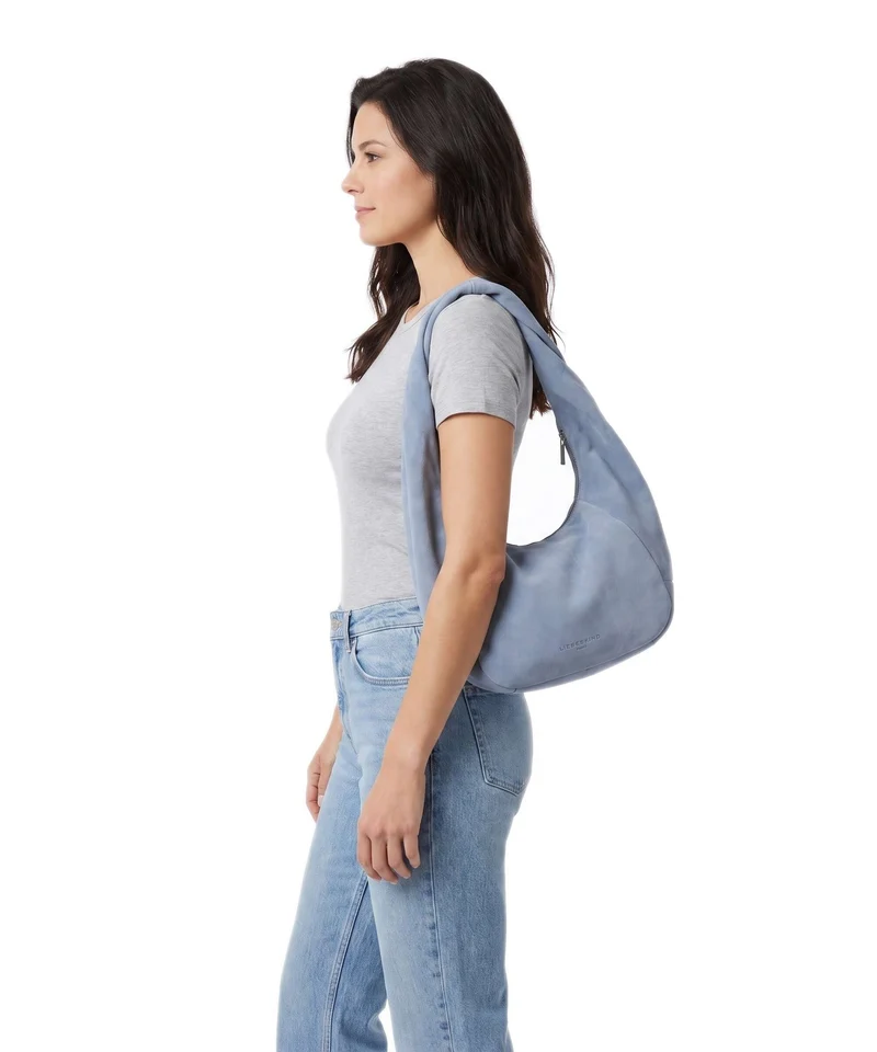 Liebeskind Farrah II Hydro Suede M Bolso de hobo flower blue