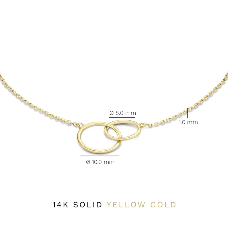 Isabel Bernard Cadeau d'Isabel 14 Karaat Gouden Collier en Armband Giftset IB90130
