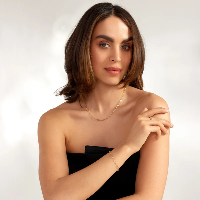 Parte Di Me Sorprendimi 925 Sterling Zilveren Gold Plated Ketting en Armband Giftset PDM90080