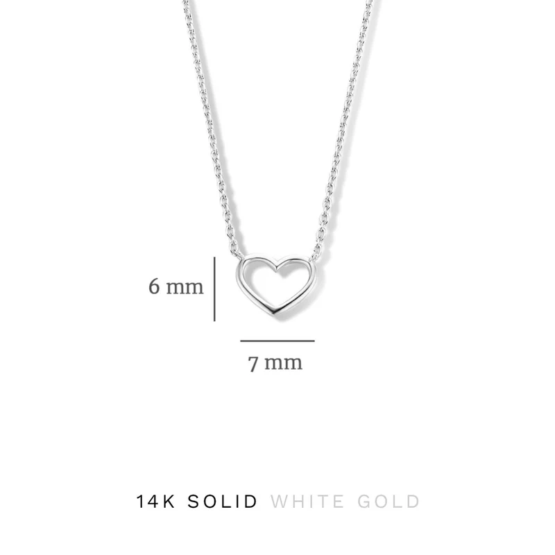 Isabel Bernard Cadeau d'Isabel 14 karaat witgouden collier en armband giftset IB90059