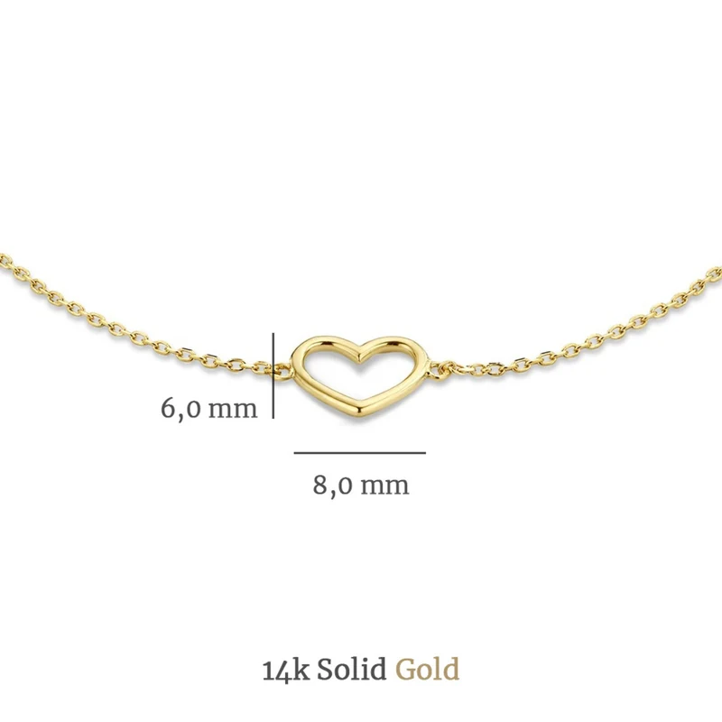 Isabel Bernard Cadeau d'Isabel 14 karaat gouden collier en armband giftset IB90058