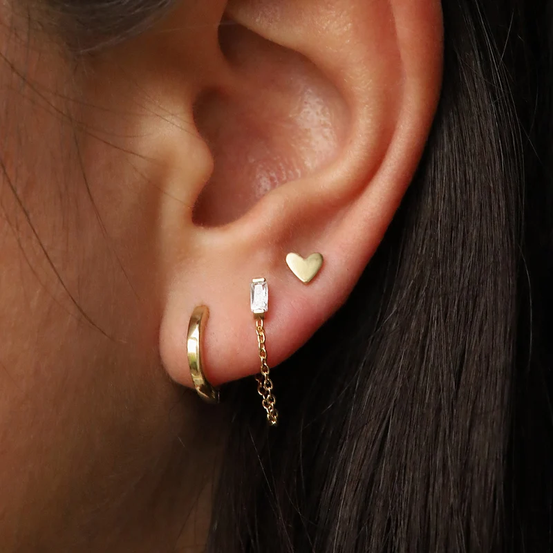 Karma 925 Sterling Silver Gold-coloured The Fave Earparty EPV10GP