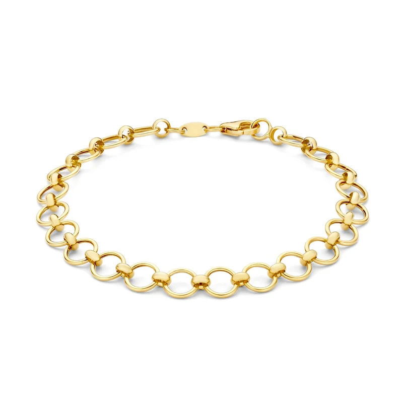 Isabel Bernard Cadeau d'Isabel 14 karaat gouden ketting en armband giftset IB90178