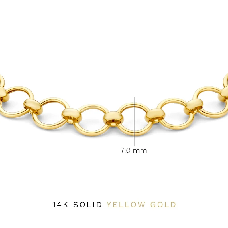 Isabel Bernard Cadeau d'Isabel 14 karaat gouden ketting en armband giftset IB90178