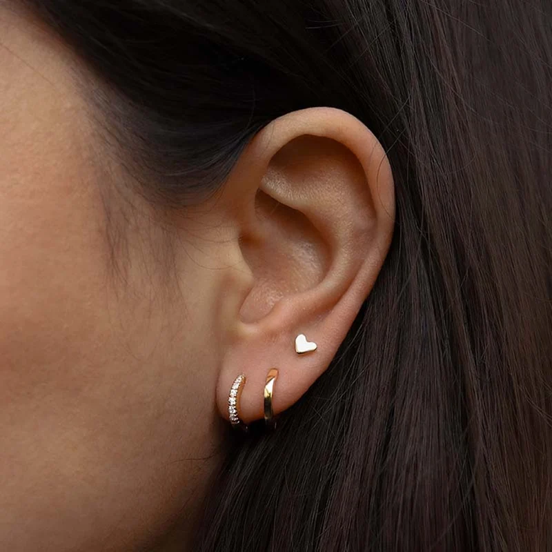 Karma 925 Sterling Silver Gold-coloured You Rock Earparty EPV01GP