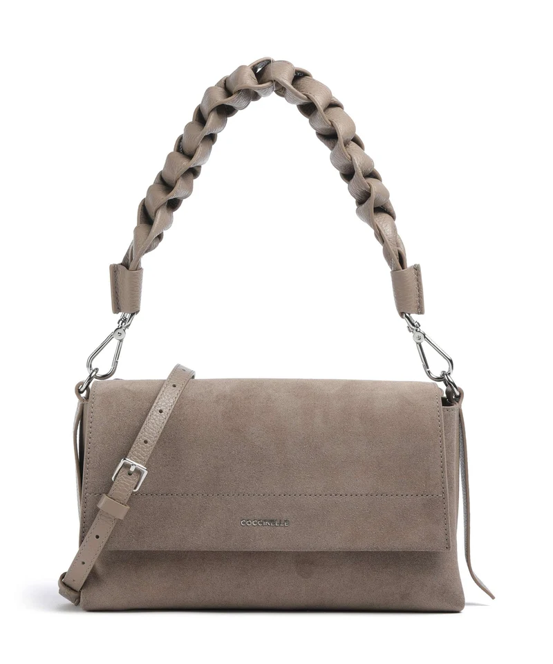Coccinelle Boheme Suede Bolso de hombro warm taupe
