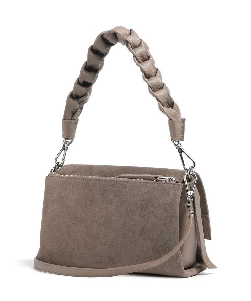 Coccinelle Boheme Suede Bolso de hombro warm taupe