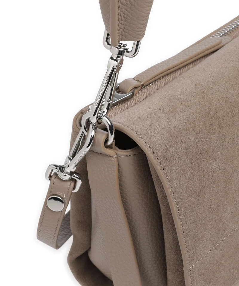 Coccinelle Boheme Suede Bolso de hombro warm taupe