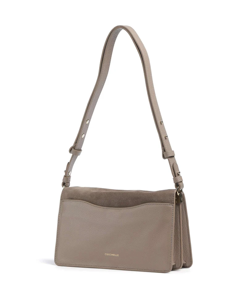 Coccinelle C-Me Softy Suede Bolso de hombro warm taupe