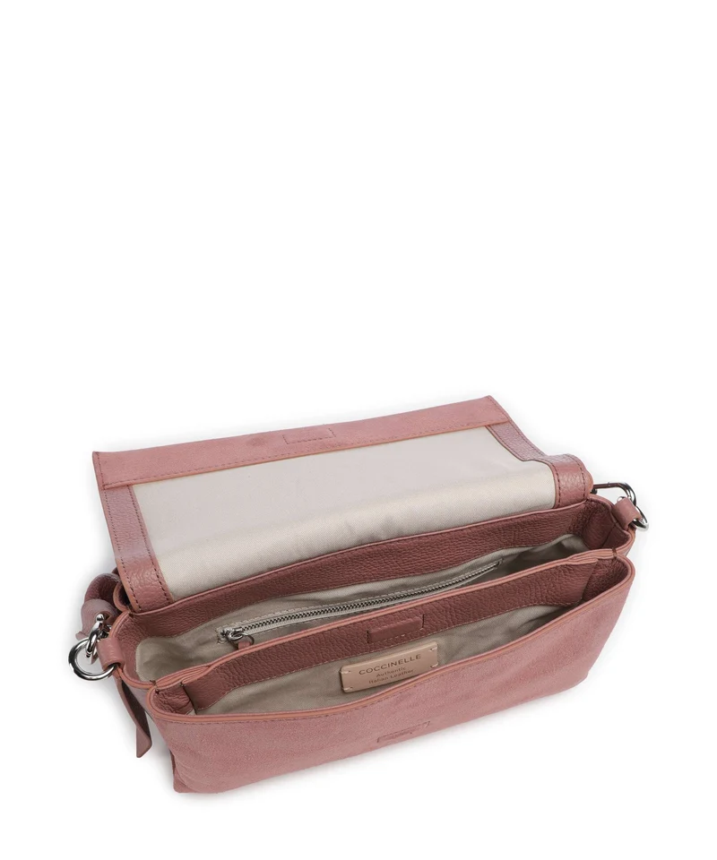 Coccinelle Boheme Suede Bolso de hombro winter rose
