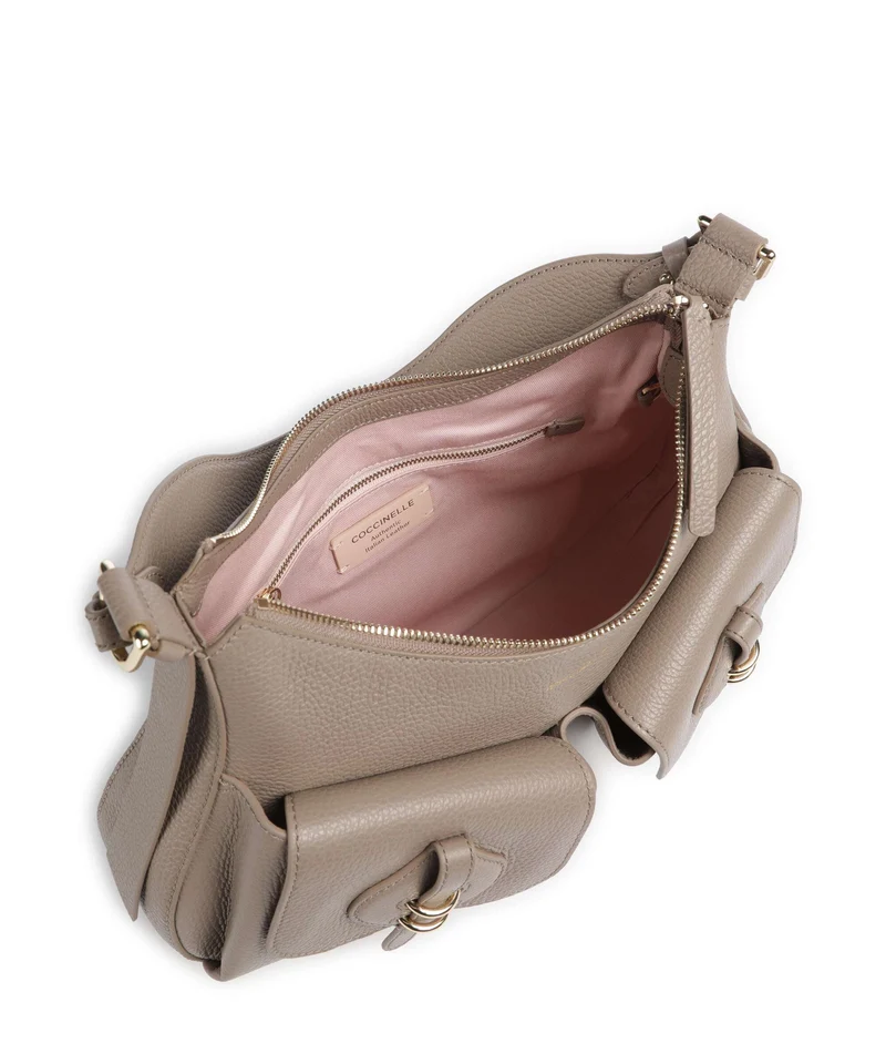 Coccinelle Mavery Pocket Bolso de hobo warm taupe