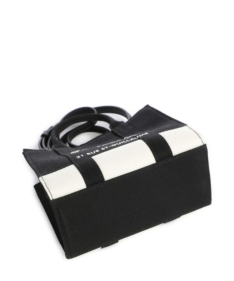 Karl Lagerfeld K/Rue St Guillaume Medium Bolso de mano cannoli cream/black