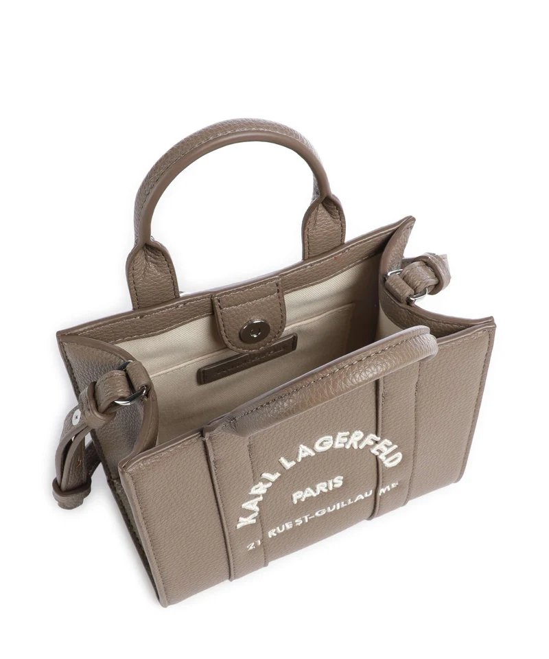 Karl Lagerfeld K/Rue St Guillaume Mini Bolso de mano dark taupe