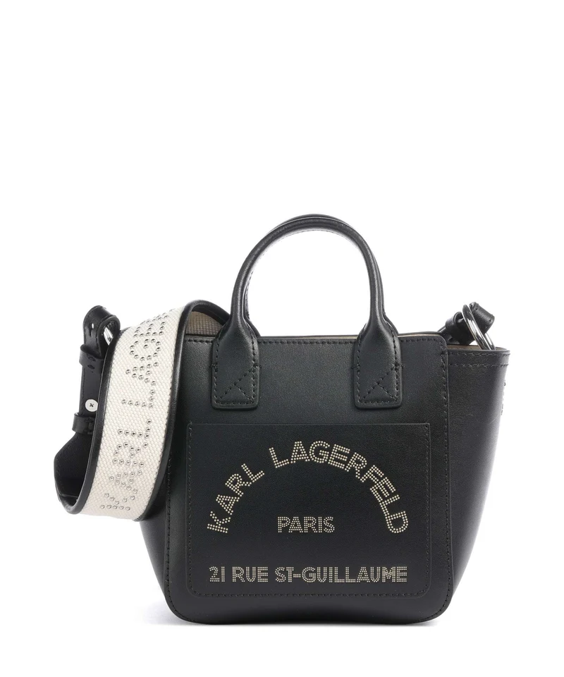 Karl Lagerfeld K/Daily Mini Bolso de mano black nickel