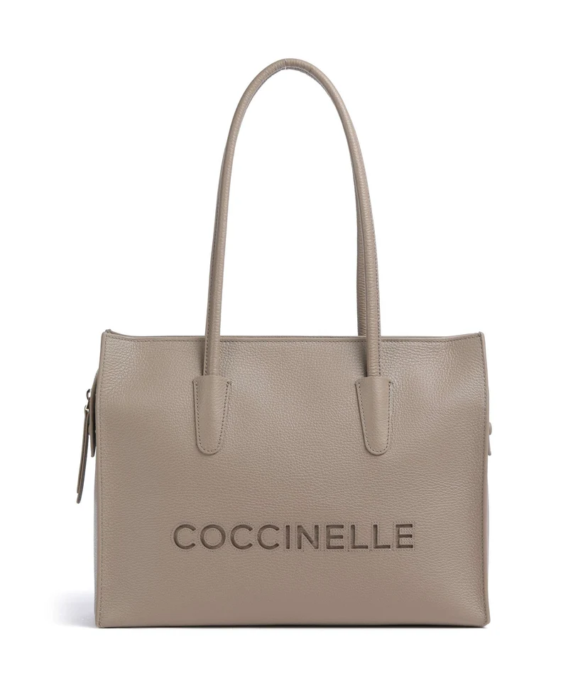 Coccinelle Myrtha Bolsa shopping warm taupe