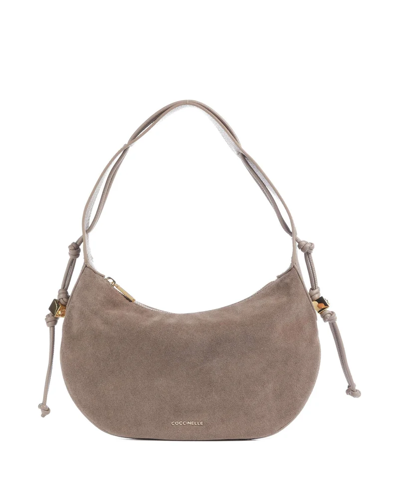 Coccinelle Thess Suede Bolso de hobo warm taupe