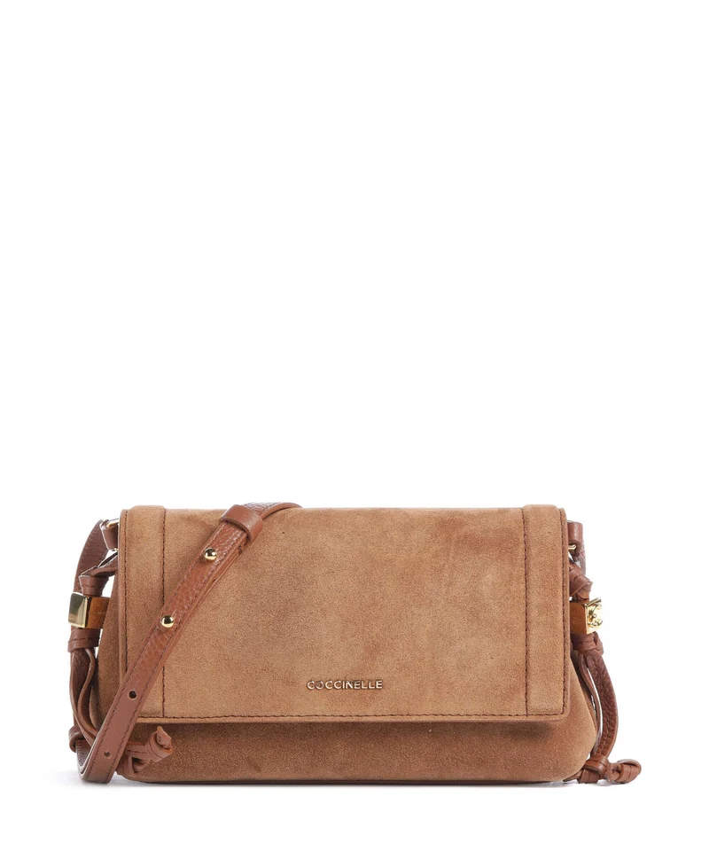 Coccinelle Thess Suede Bandolera cognac