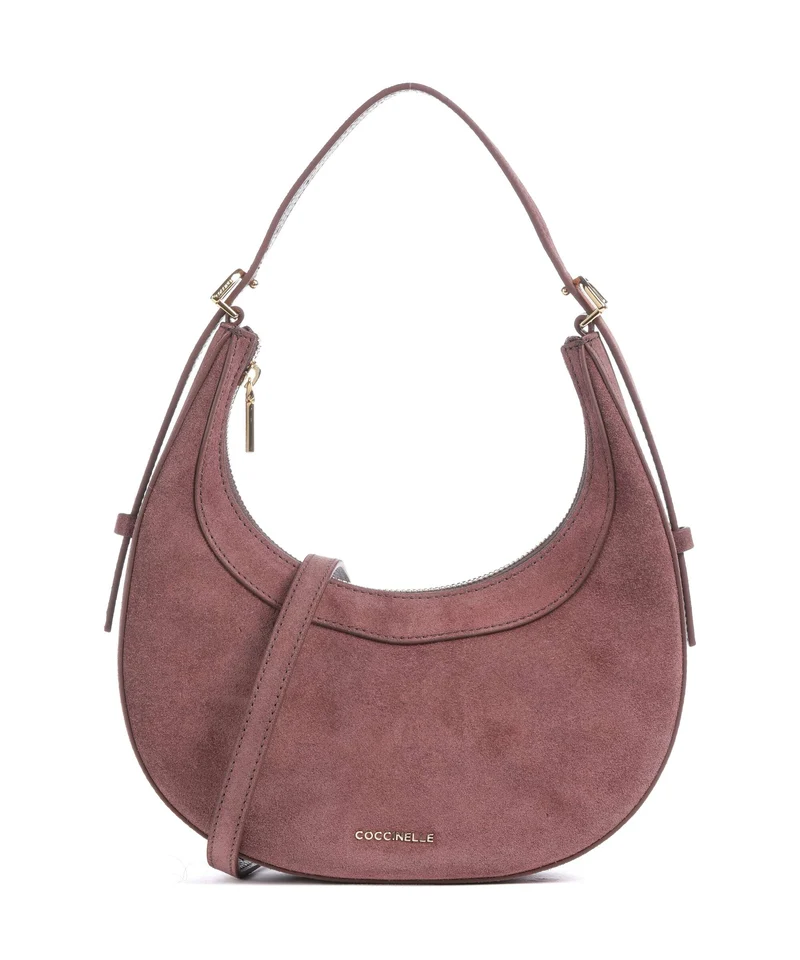 Coccinelle Whisper Suede Bolso de hombro berry