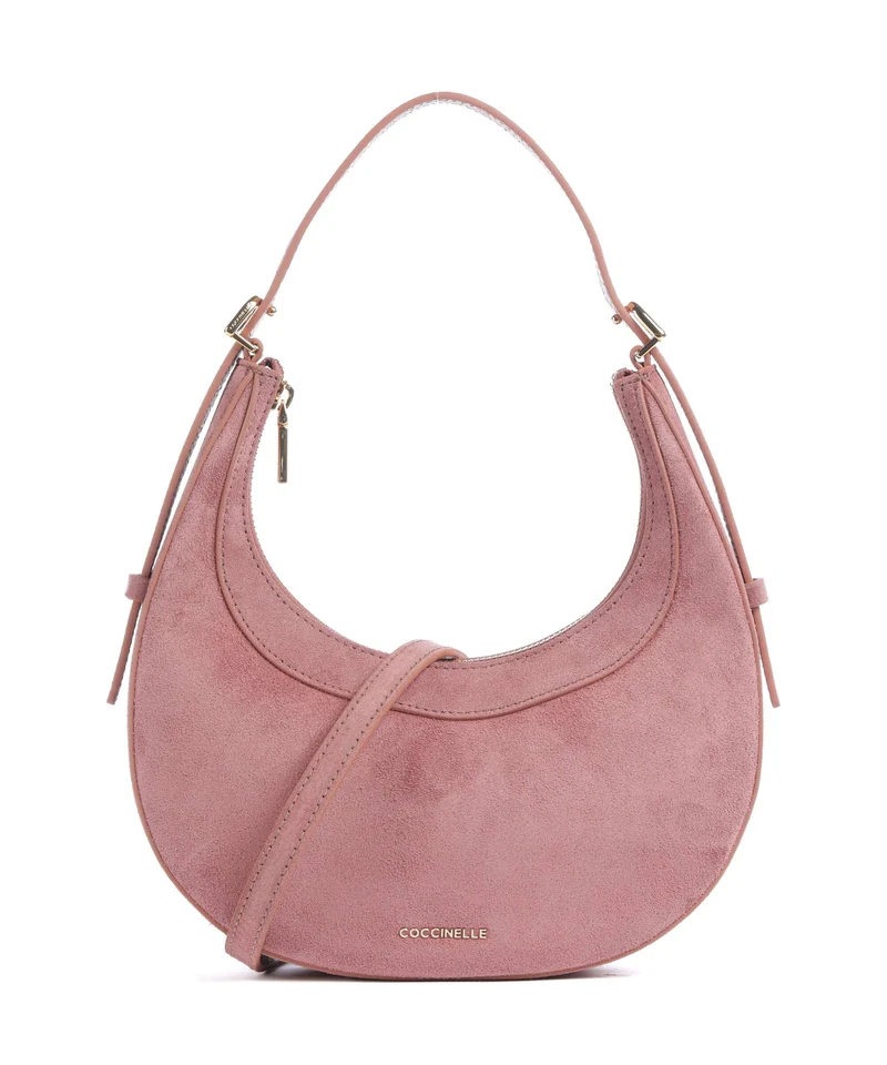Coccinelle Whisper Suede Bolso de hombro winter rose
