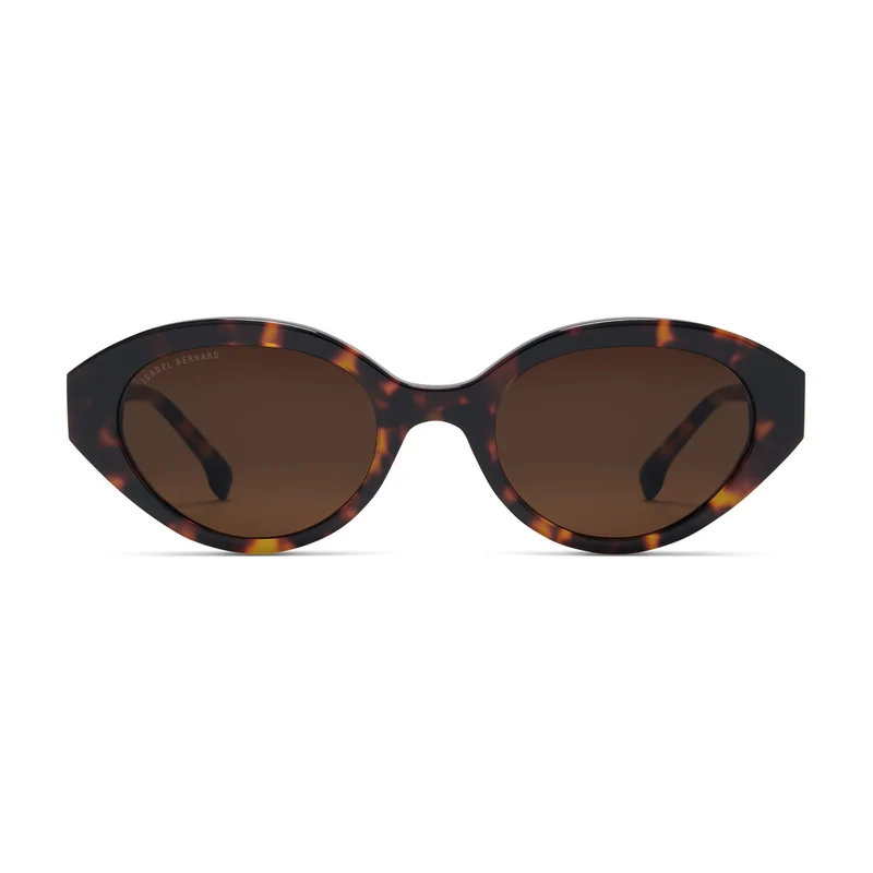 Isabel Bernard La Villette Rosaire Bruine Tortoise Ovale Zonnebril IB400002-14-14