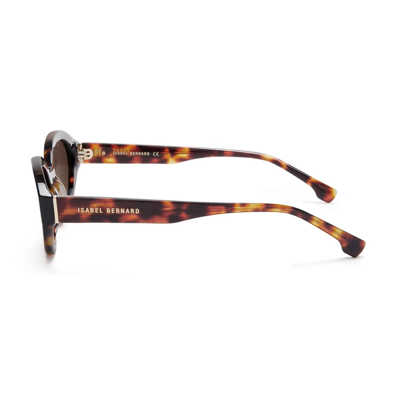 Isabel Bernard La Villette Rosaire Bruine Tortoise Ovale Zonnebril IB400002-14-14