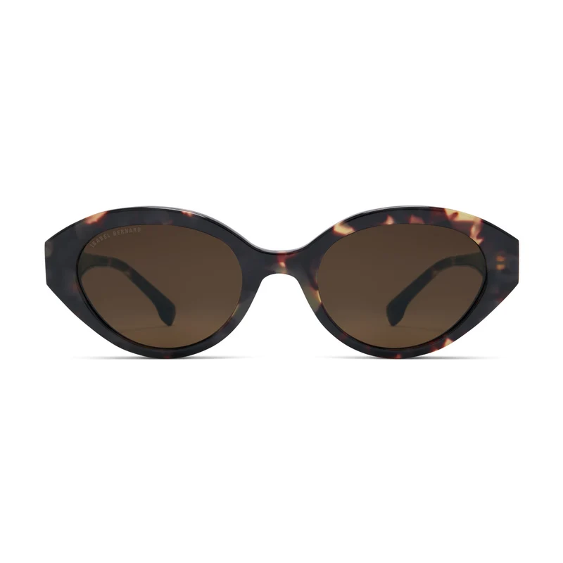 Isabel Bernard La Villette Rosaire Bruine Tortoise Ovale Zonnebril IB400002-04-14