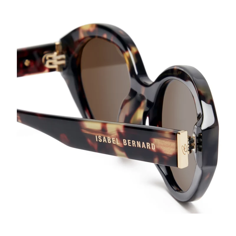 Isabel Bernard La Villette Rosaire Bruine Tortoise Ovale Zonnebril IB400002-04-14