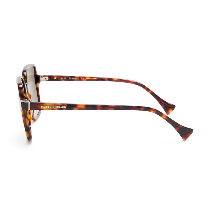 Isabel Bernard La Villette Rene Bruine Tortoise Vierkante Zonnebril IB400000-14-14