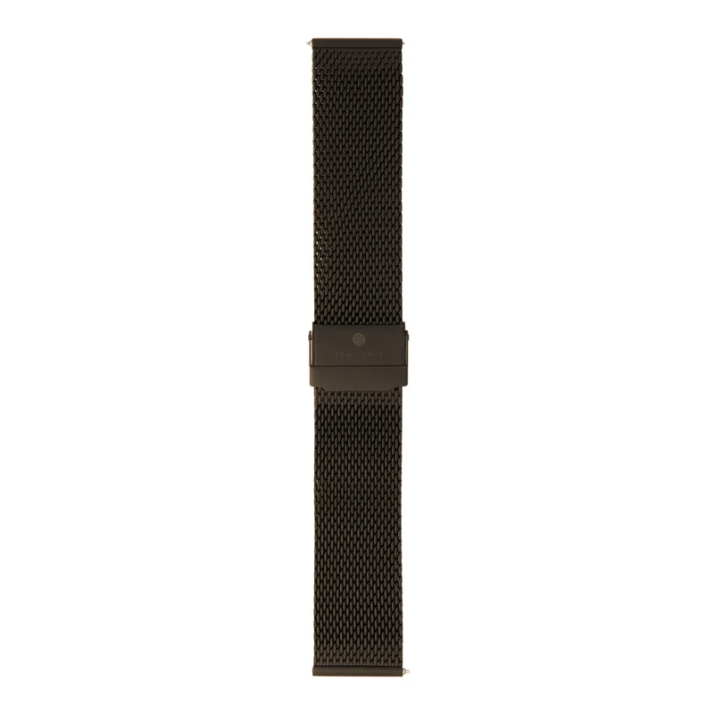 Sem Lewis Metropolitan Horlogeband 24mm Zwart SL620023