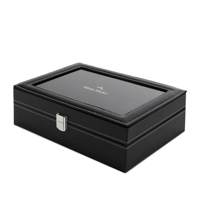 Mats Meier Mont Fort Zwarte Horlogebox voor 10 Horloges MM-Watchbox-1916