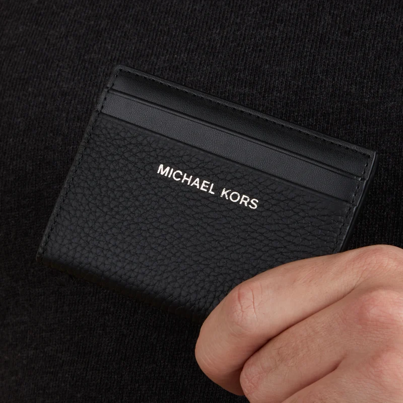 Michael Kors Hudson Zwarte Leren Billfold Portemonnee 39H3LHDF1L-001