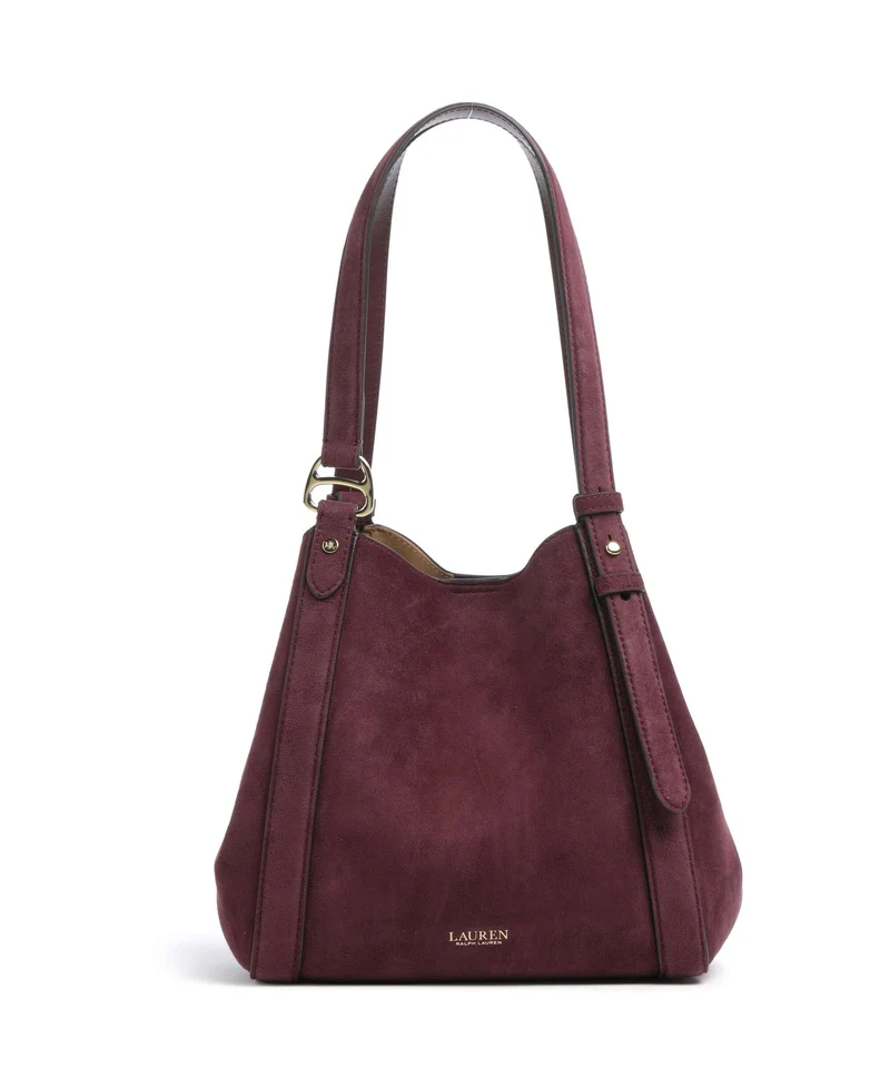 Lauren Ralph Lauren Tasha Small Bolsa shopping dark garnet