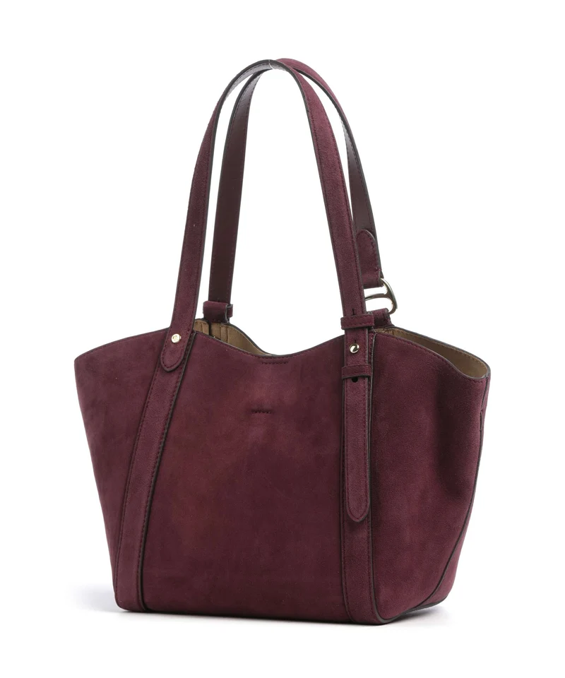 Lauren Ralph Lauren Tasha Small Bolsa shopping dark garnet