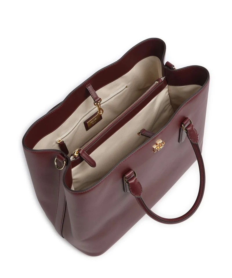 Lauren Ralph Lauren Marcy 36 Bolso de mano dark garnet