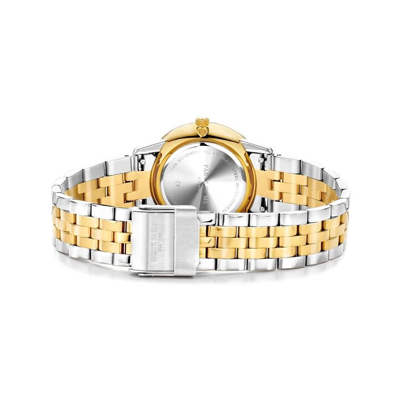Parte Di Me Orologio rond dames horloge goud- en zilverkleurig PDM09043