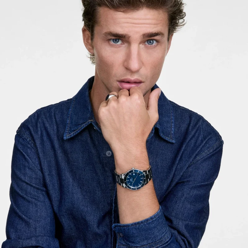 Daniel Wellington Iconic Paradigma Blu Arctic Enamel Men's Watch DW00100820