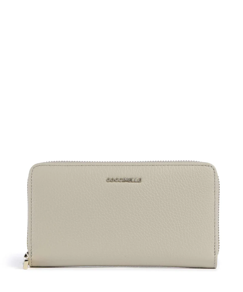 Coccinelle Metallic Soft Monedero eucalipto