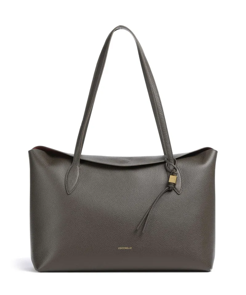 Coccinelle Thess Bolsa shopping fango