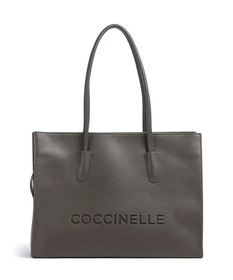 Coccinelle Myrtha Bolsa shopping fango