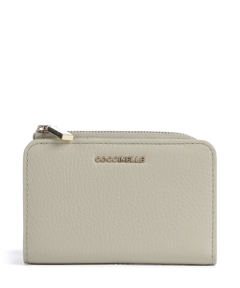 Coccinelle Metallic Soft Monedero eucalipto