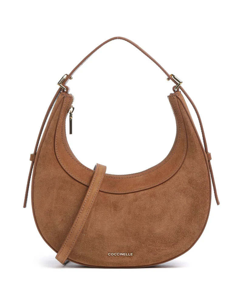 Coccinelle Whisper Suede Bolso de hombro cognac