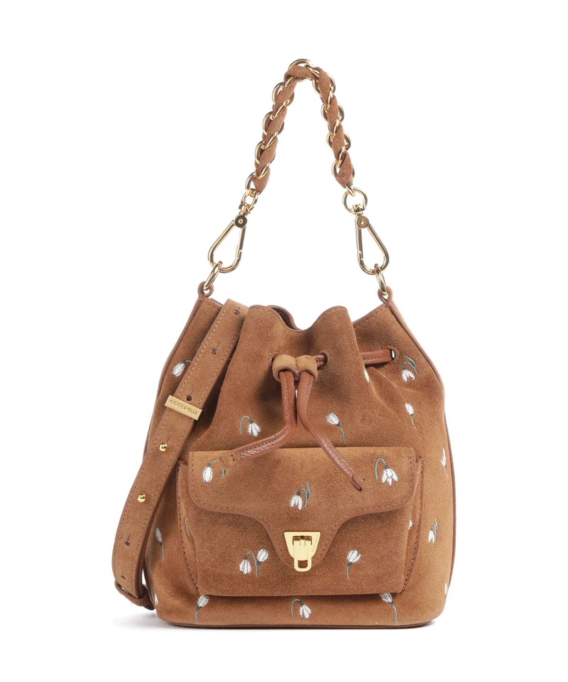 Coccinelle Beat Generation Bucket bolso de mano cognac
