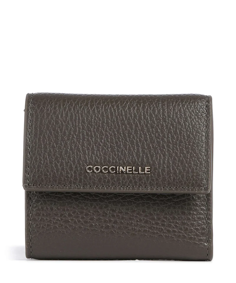 Coccinelle Metallic Soft Monedero fango