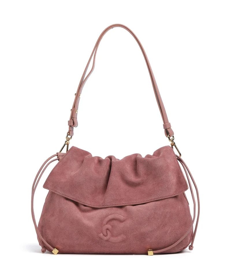 Coccinelle Lidia Suede Bolso de hobo winter rose