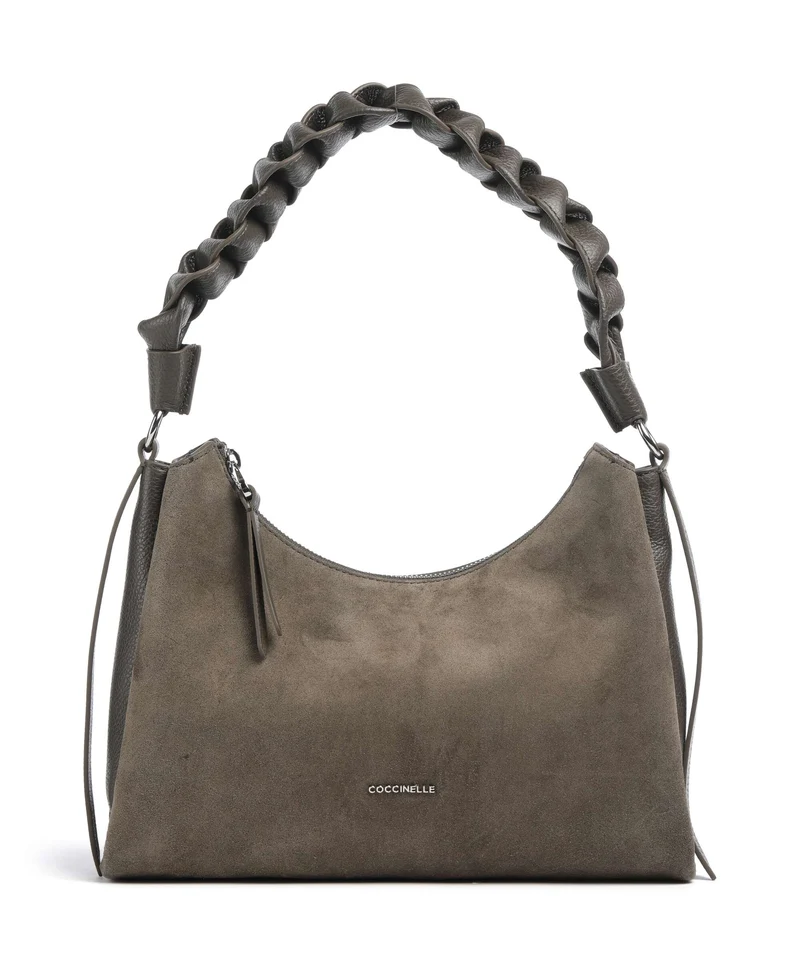 Coccinelle Boheme Suede Bolso de hombro fango