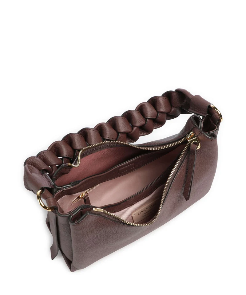 Coccinelle Boheme Grana Double Bolso de hombro berry/winter rose