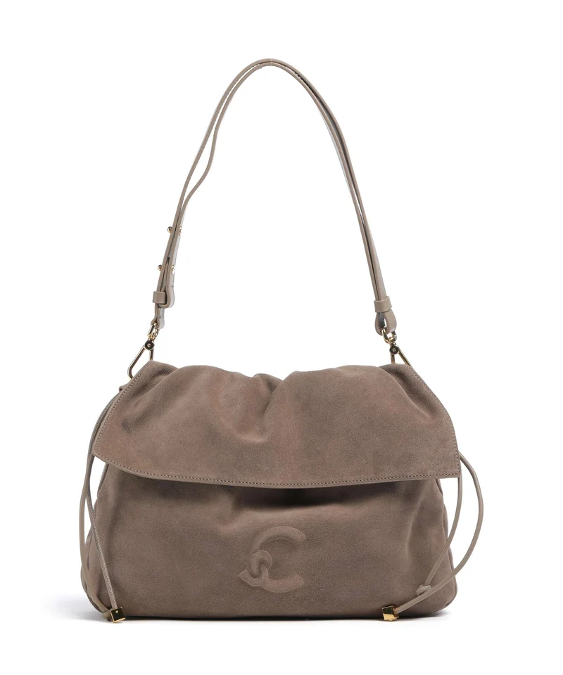Coccinelle Lidia Suede Bolso de hobo warm taupe