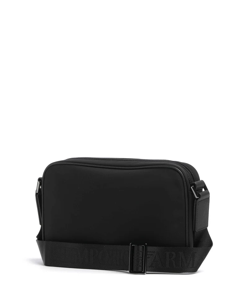 Emporio Armani Nylon Recycled Bandolera black beauty